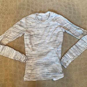White silver Rulu long sleeve shirt